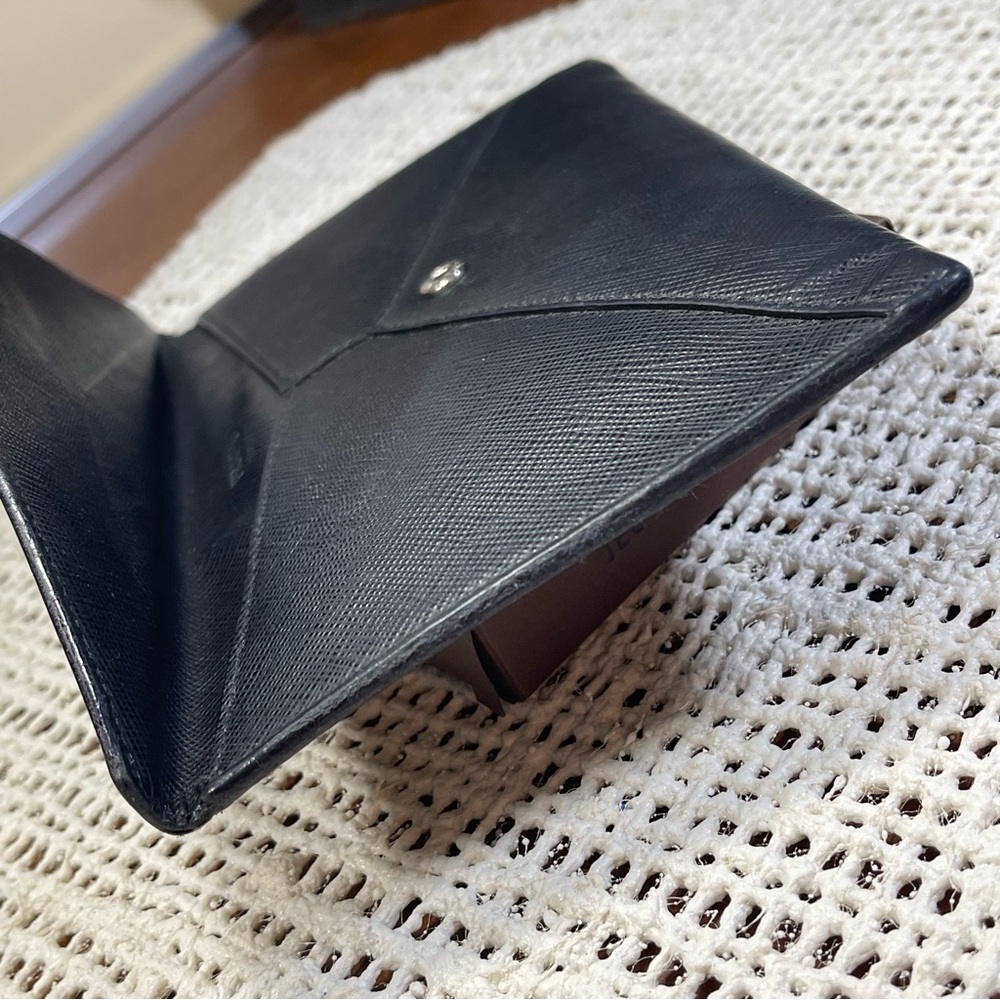 Prada Vitello Move Envelope Wallet in Black Saffiano Leather - Picture 3 of 16